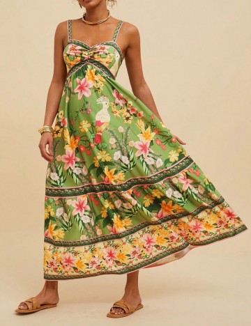 Rochie maxi Shein, mix culori
