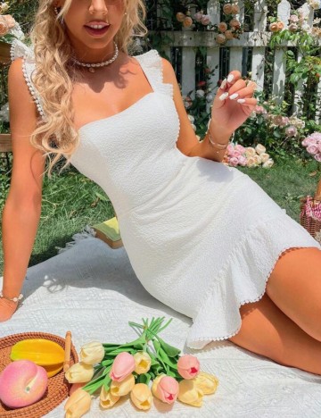 Rochie mini Shein, alb