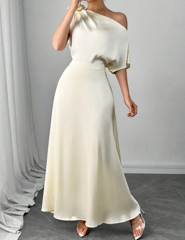 Fustă maxi Shein, crem