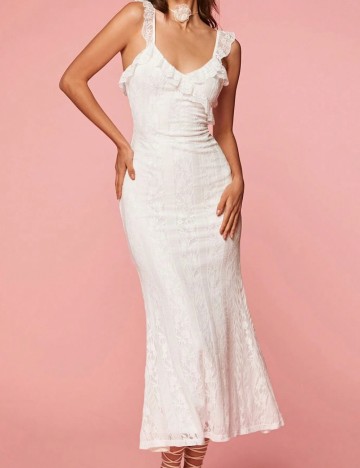 Rochie midi Shein, alb