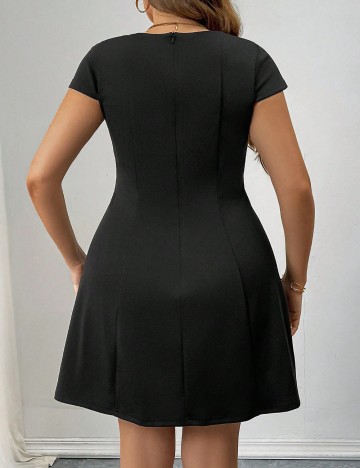 Rochie mini Shein Curve+, negru