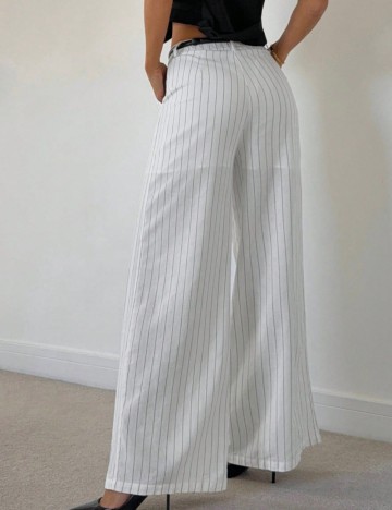 Pantaloni Shein, alb