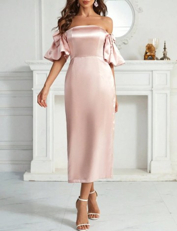 Rochie midi Shein, roz