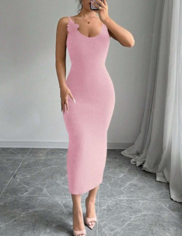 Rochie midi Shein, roz