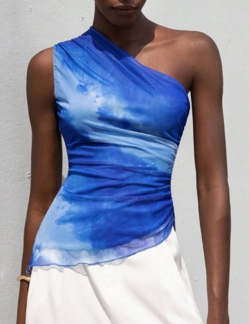 Top Shein, albastru