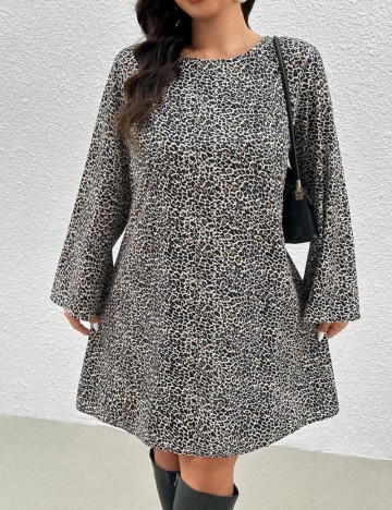 Rochie mini Shein Curve+, mix culori