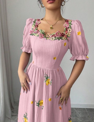 Rochie maxi Shein, roz