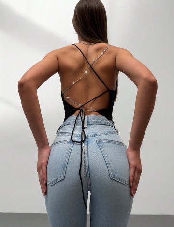 Top Shein, negru