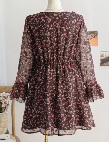 Rochie mini Shein Curve+, mix culori