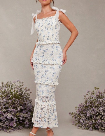 Rochie midi Shein, crem