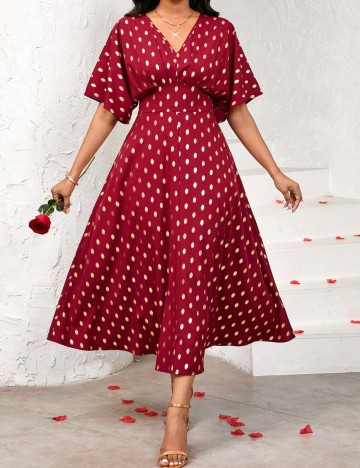 Rochie midi Shein, mix culori