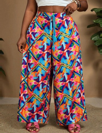Pantaloni Shein Curve+, mix culori