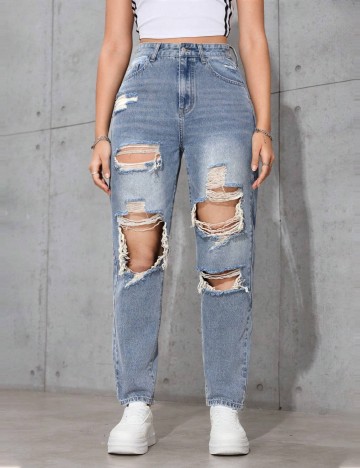Jeans Shein, albastru