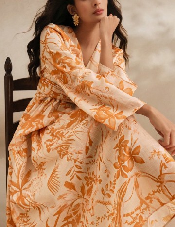 Rochie maxi Shein, mix culori