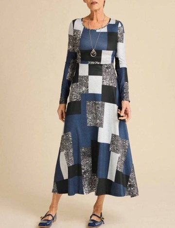 Rochie midi Shein, mix culori