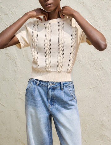 Tricou Shein, crem