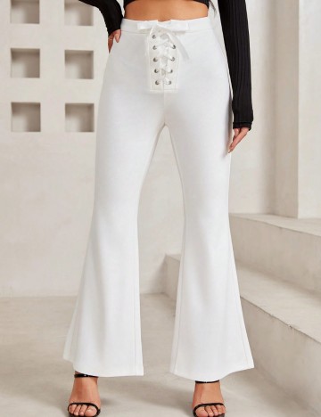 Pantaloni Shein, alb