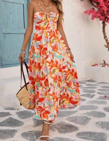 Rochie maxi Shein, mix culori