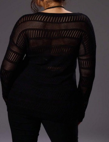 Cardigan Shein Curve+, negru