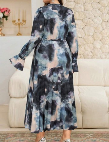 Rochie maxi Shein Curve+, mix culori