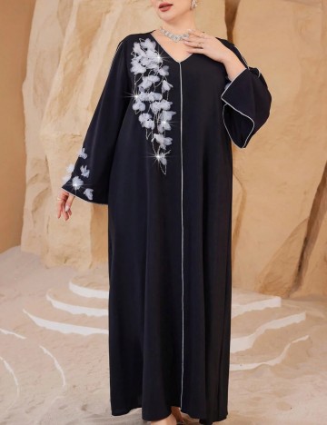 Rochie maxi Shein Curve+, negru