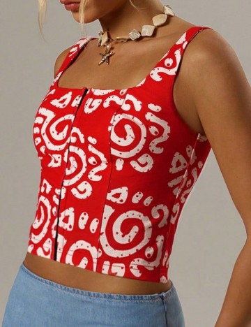 Top Shein, mix culori