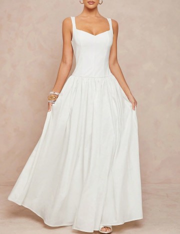 Rochie maxi Shein, alb