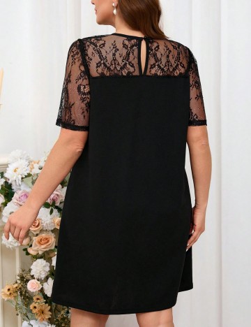 Rochie mini Shein Curve+, negru