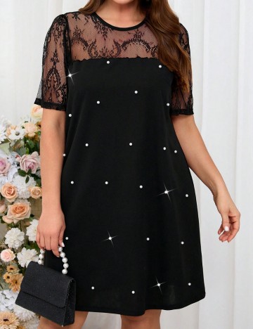 Rochie mini Shein Curve+, negru