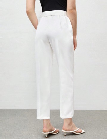 Pantaloni Shein, alb
