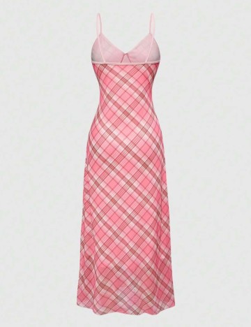 Rochie midi Romwe by Shein, roz