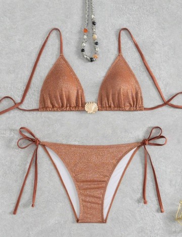 Costum de baie Shein, maro