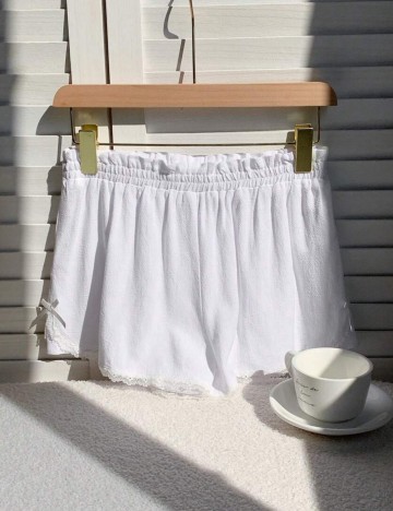 Pantaloni scurți Shein, alb