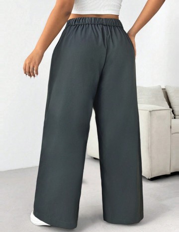 Pantaloni Shein Curve+, gri