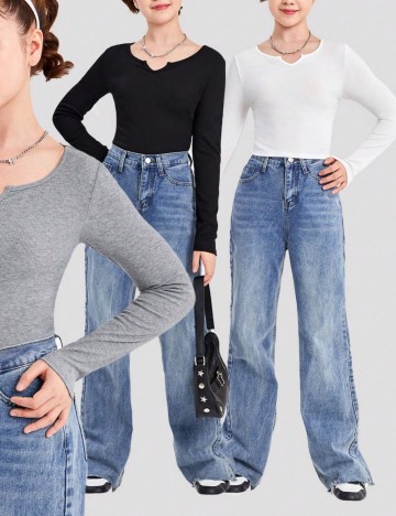 Set Bluze Shein, mix culori
