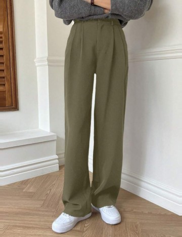 Pantaloni DAZY by Shein, verde