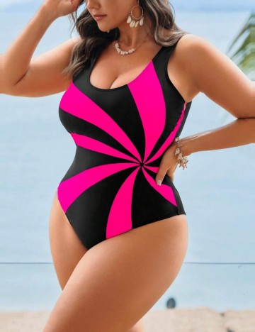Costum de baie Shein Curve+, mix culori