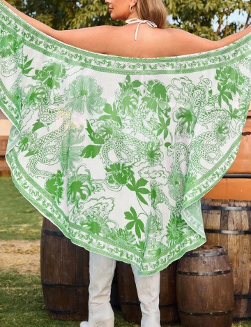 Rochie de plajă Shein Curve+, verde