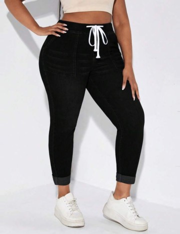 Jeans Shein Curve+, negru