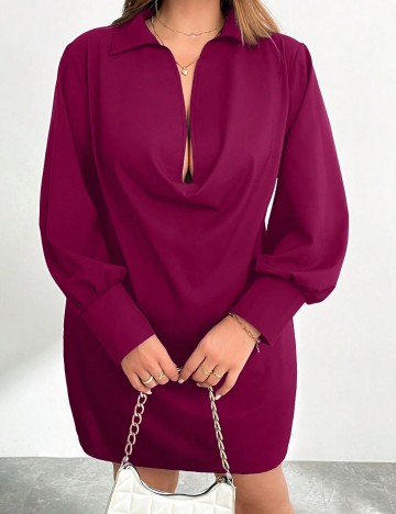 Rochie mini Shein Curve+, vișiniu