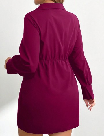 Rochie mini Shein Curve+, vișiniu