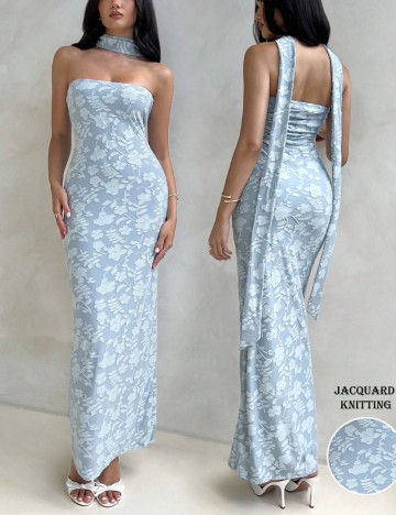 Rochie maxi Shein, albastru