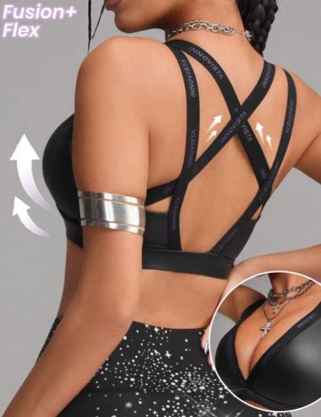 Bustieră sport Shein, negru