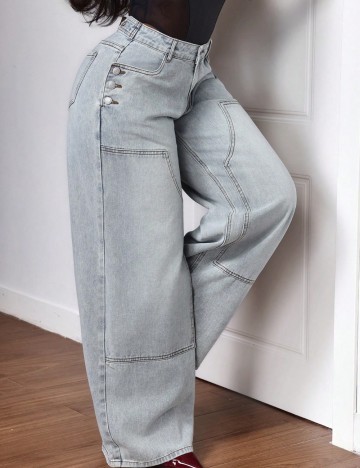 Jeans Shein, albastru