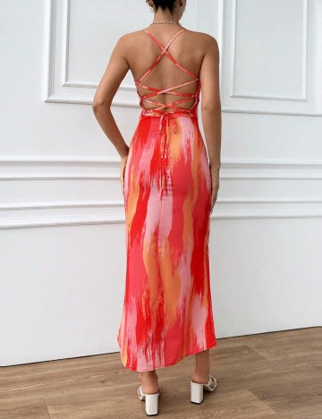 Rochie midi Shein, mix culori