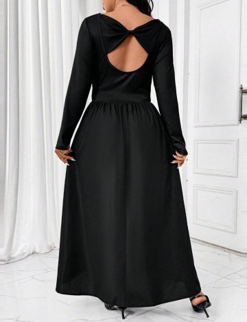 Rochie maxi Shein Curve+, negru