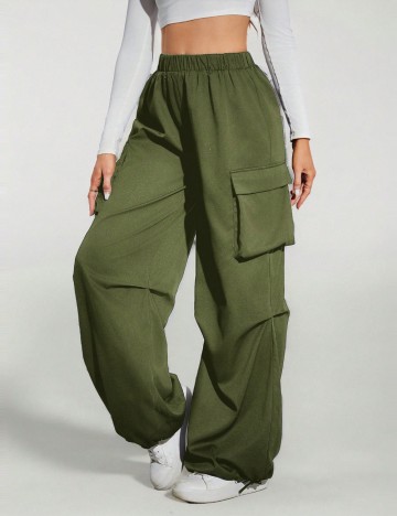 Pantaloni Shein, verde