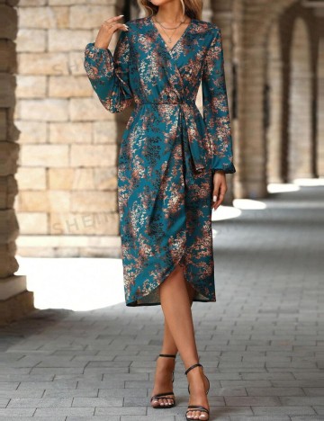 Rochie midi Shein, mix culori