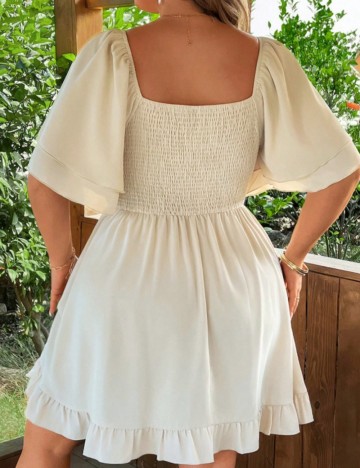 Rochie mini Shein Curve+, bej