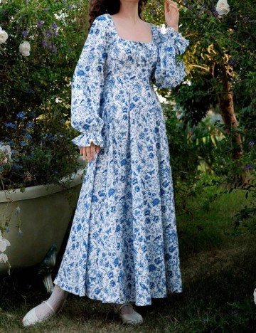 Rochie maxi Shein, mix culori